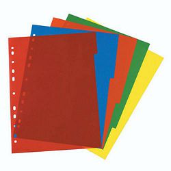 Pregrada plastična A4, 5/1, Herlitz, boja sortirano