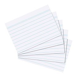 Kartica A6, diktando, set 100/1, 170 gramski papir, bijele, Herlitz