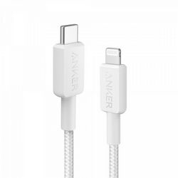 Anker 322 USB-C to Lightning pleteni kabel 1,8m; bijeli