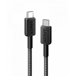 Anker 322 USB-C to USB-C pleteni kabel 0,9m; crni