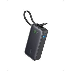 Anker 545 Nano powerbank 10K s ugrađenim USB-C kabelom; crni