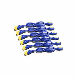 APC Power Cord Kit (6 ea), Locking, C13 TO C14, 0.6m, Blue