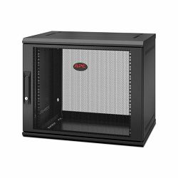 APC NetShelter WX 12U 600x400 Wall Mount Cabinet Black with swing handle