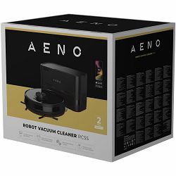 Robot Cleaner w/Dust Collector, black, 2in1 and dust tank, 4000pa, 3200mAh battery