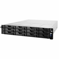 ASUSTOR NAS AS7112RDX/RAIL KIT Lockerstor12R Pro 12x 3.5" 2x M.2 cache 4x 1Gbe + PCIEx4 slot Xeon QuadCore E-2224 4.6GHz 8GB dual PSU rackmount