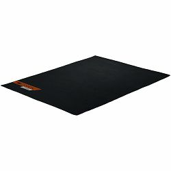 floor mats for gaming chair Size: 100x130cm lower side:antislip basedurable polyester fabricColor: Black  with canyon logo