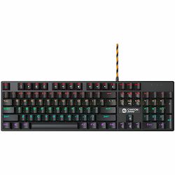 Wired black Mechanical keyboard With colorful lighting system104PCS rainbow backlight LED,also can custmized backlight,1.8M braided cable length,rubber feet,English layout double injection,Numbers 104