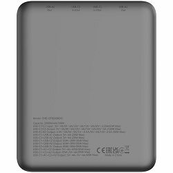 CANYON power bank PB-2008 LED FLAT 20000 mAh PD100W QC3.0 Dark Grey