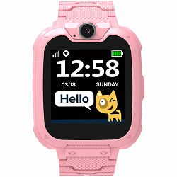 Kids smartwatch, 1.54 inch colorful screen, Camera 0.3MP, Mirco SIM card, 32+32MB, GSM(850/900/1800/1900MHz), 7 games inside, 380mAh battery, compatibility with iOS and android, red, host: 54*42.6*13.