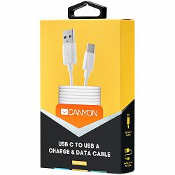 CANYON Type C USB Standard cable, 1M, White