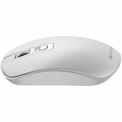 2.4GHz Wireless Rechargeable Mouse with Pixart sensor, 4keys, Silent switch for right/left keys,DPI: 800/1200/1600, Max. usage 50 hours for one time full charged, 300mAh Li-poly battery, Pearl-White, 
