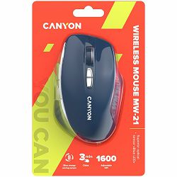 CANYON mouse MW-21 BlueLED 7buttons Wireless Blue