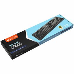 Wireless keyboard with Silent switches ,105 keys,black,Size 442*142*17.5mm,460g,AD layout