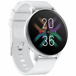 CANYON Badian SW-68, Smartwatch, Realtek 8762CK, 1.28TFT 240x240px; RAM : 160KB,  Lithium-ion polymer battery, 3.7V 190mAh Include, Silver Zinc alloy middle frame + plastic bottom case+ white Silico