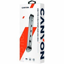 CANYON hub DS-6 6in1 USB-C Space Grey