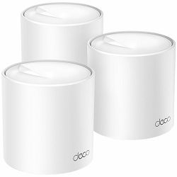 AX3000 Whole Home Mesh Wi-Fi 6 System, 3 unitsSPEED: 574 Mbps at 2.4 GHz + 2402 Mbps at 5 GHzSPEC: 2× Internal Antennas, 3× Gigabit Ports (WAN/LAN auto-sensing), 2 Streams and HE160 for 5GHzFEATURE: D