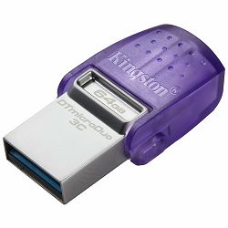 Kingston 64GB DataTraveler microDuo 3C 200MB/s dual USB-A + USB-C EAN: 740617328219