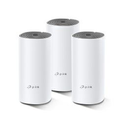 TP-Link AC1200 Deco E4 (3 pack) Mesh Wi-Fi, Dual-Band 300Mbps/867Mbps (2.4GHz/5GHz), 2×LAN, 2×interna antena, Deco App