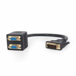 Gembird Passive DVI-I male to dual VGA female splitter cable, 0.3m