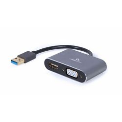 Gembird USB to HDMI VGA display adapter, space grey
