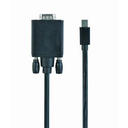 Gembird Mini DisplayPort to VGA adapter cable, black, 1.8m