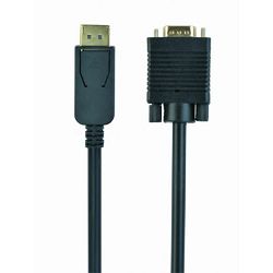 Gembird DisplayPort to VGA adapter cable, black, 1.8m