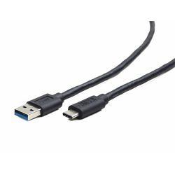 Gembird USB 3.0 AM to Type-C cable (AM CM), 1m, black