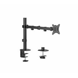 Gembird Adjustable desk display mounting arm (rotate, tilt, swivel), 17”-32”, up to 9 kg