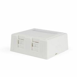 Gembird Two jacks surface mount box