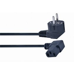 Gembird Power cord (right angled C13), VDE approved, 1,8m