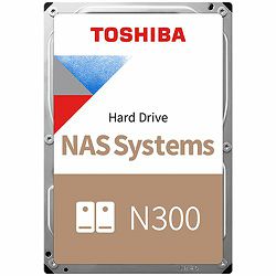 HDD NAS TOSHIBA 12TB N300 CMR (3.5, 256MB, 7200RPM, SATA 6Gbps, RV Sensor, TBW: 180)