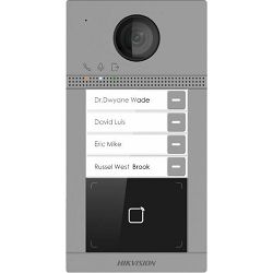 HikVision Outdoor Portafon sa četiri tipke, 2MP Kamera, Mifare čitać kartica