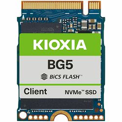 SSD KIOXIA BG5 1024GB PCIe Gen4 x4 (64GT/s) NVMe 1.4, 112 layers BiCS Flash TLC, M.2 2230-S2 Single-sided, Read/Write: 3500/2900 MBps, IOPS 500K/450K