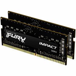 Kingston DRAM 32GB 2666MHz DDR4 CL15 SODIMM (Kit of 2) 1Gx8 FURY Impact EAN: 740617318562