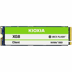 SSD KIOXIA XG8 1024GB PCIe Gen4 x4 (64GT/s) NVMe 1.4, 112 layers BiCS Flash TLC, M.2 2280-S2 Single-sided, Read/Write: 7000/5600 MBps
