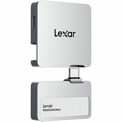 Lexar Professional Go External Portable SSD 2TB,USB3.2 Gen2 up to 1050MB/s Read and 1000MB/s Write with Hub