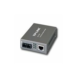 Media Filter TP-Link MC110CS, 10/100Mbps RJ45 to 100Mbps single-mode SC fiber Converter, Full-duplex,up to 20Km, switching power adapter, chassis mountable