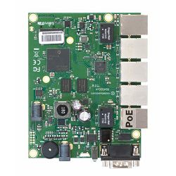 MikroTik Ethernet router board with five Gigabit Ethernet ports