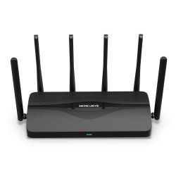Mercusys BE9300 bežični usmjerivač (Tri-Band Wi-Fi 7 Router) 574Mbps/2880Mbps/5760Mbps (2.4GHz/5GHz/6GHz), 802.11be/ax/ac/a/b/g/n, 3×G-LAN, 1×G-WAN, 6x fiksne omni-direkcione antene