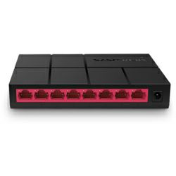 Mercusys 8-port Gigabit mini Desktop preklopnik (Switch), 8×10/100/1000M RJ45 ports, plastično kućište