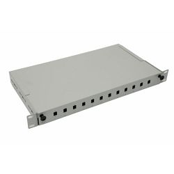 NFO Patch Panel 2U 19" - 48x SC Duplex, Slide-out on rails, 2 trays