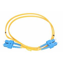 NFO Patch cord, SC UPC-SC UPC, Singlemode 9 125, G.652D, 3mm, Duplex, 1m