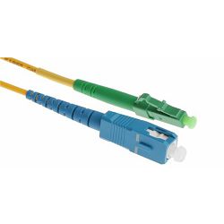 NFO Patch cord, LC APC-SC UPC, Singlemode 9 125, G.657A2, Simplex, 1m