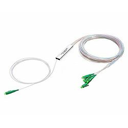 NFO Fiber Optic PLC Splitter, 1:4, Steel Box, SM, G657A, 1,5m, LC APC