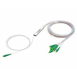 NFO Fiber Optic PLC Splitter, 1:8, Steel Box, SM, G657A, 1,5m, LC APC