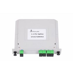 NFO Fiber Optic PLC Splitter, 1:4, Slot Type, SM, SC APC