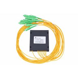 NFO Fiber Optic PLC Splitter, 1:8, ABS Module, SM, G657A, 1,5m, SC APC