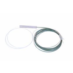 NFO Fiber Optic PLC Splitter, 1:8, Steel Box, SM, G657A, No Connectors