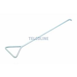 NFO Hook for opening well covers and manholes, length 90 cm, ribbed rod