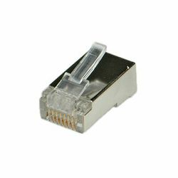 NaviaTec CAT5e shielded RJ45 plug for round cable, 10pc